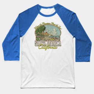 Santa Monica Where the Mountains Meet the Sea 1962 Baseball T-Shirt